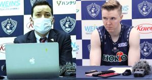 信州ブレイブウォリアーズ勝久マイケルHC、ビッグラインナップの強みは「ディフェンスで現れると信じている」