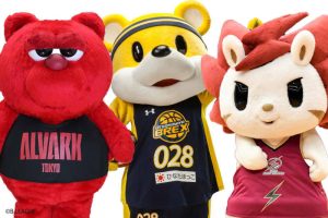 BリーグマスコットNo.1決定戦、ブレッキー、ルーク、ロウルがトップ3と発表