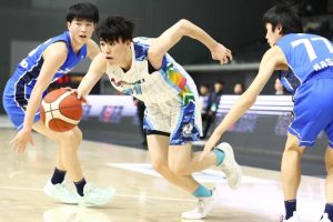 【Jr.ウインターカップ2023-24】強力な個の力を最大化した四日市メリノール学院中#21中村颯斗「全員が1対1をできるからこそ、ボールをシェアをする」