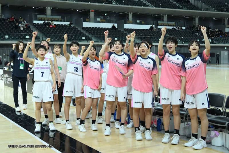 四日市メリノール学院中が女子3位に、4Q猛追の菊陵中を退ける[Jr.ウインターカップ]