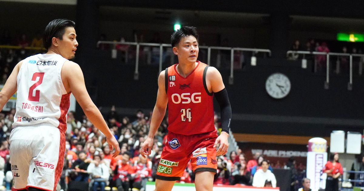 三遠ネオフェニックスが千葉ジェッツに連勝！佐々木隆成「超えていかないといけない」日本代表チームメイト富樫勇樹を意識